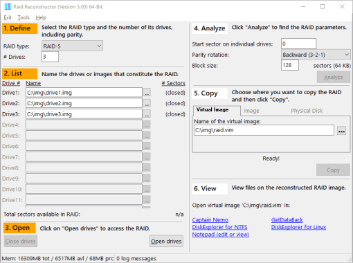 RAID Reconstructor-Desktop